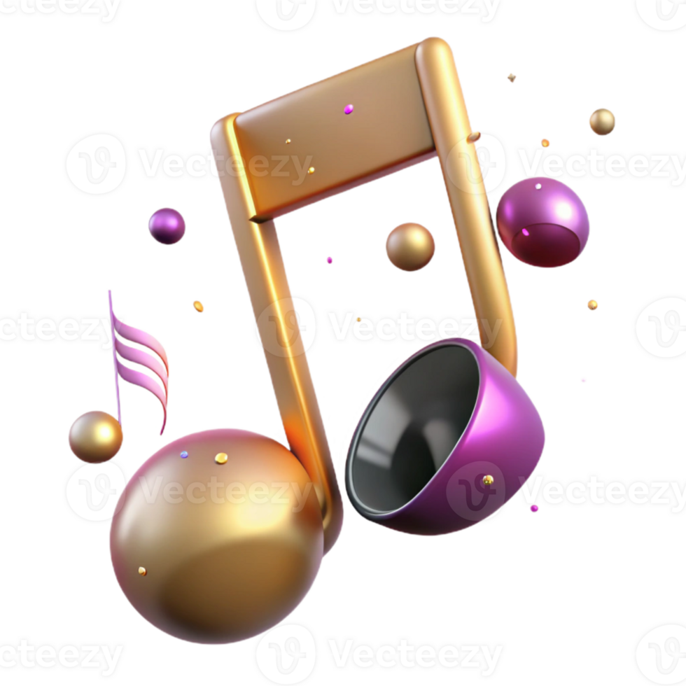 beautiful abstract Half Note Isolated for Music Notation Software exclusive png