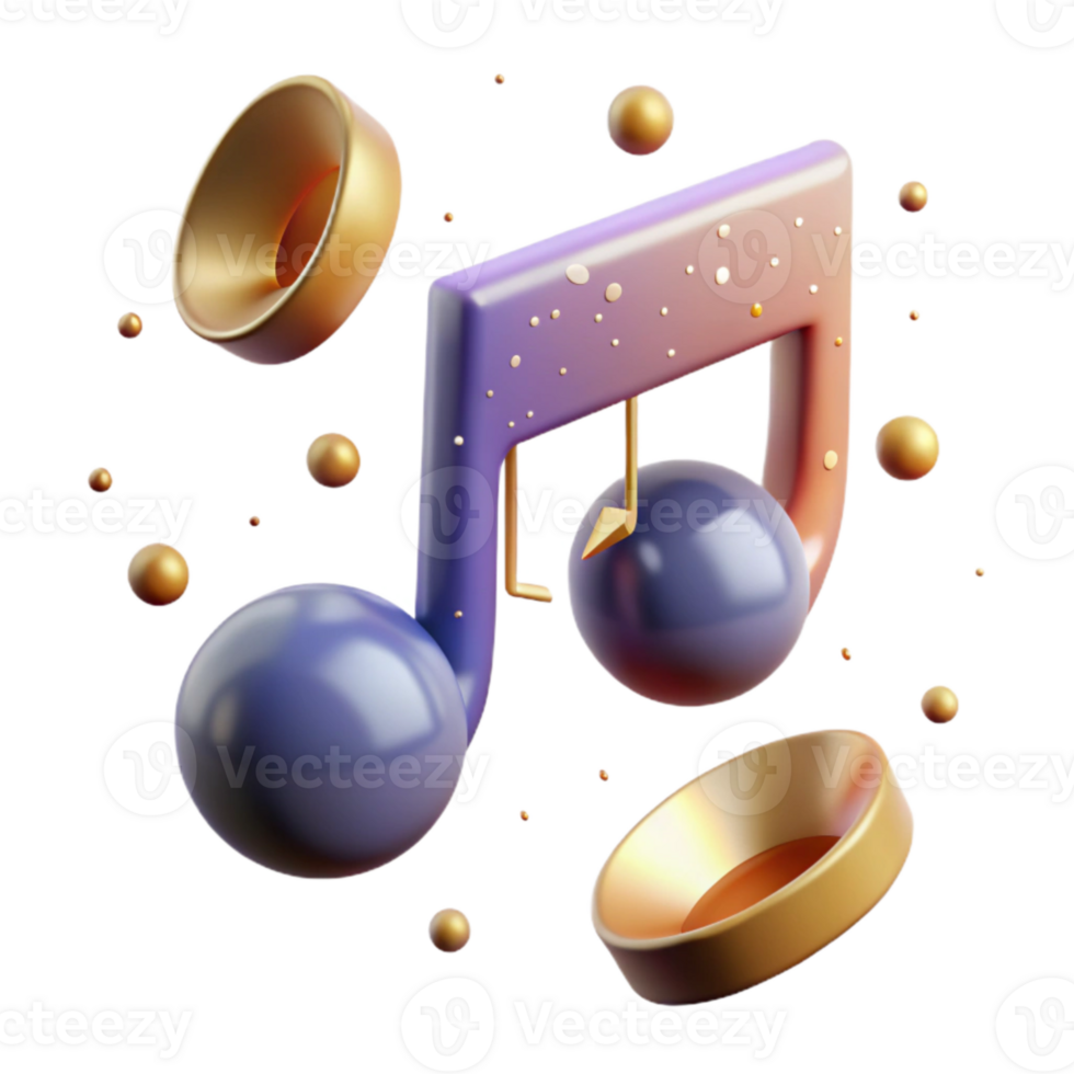 vibrant vintage Half Note Isolated for Music Notation Software genuine png