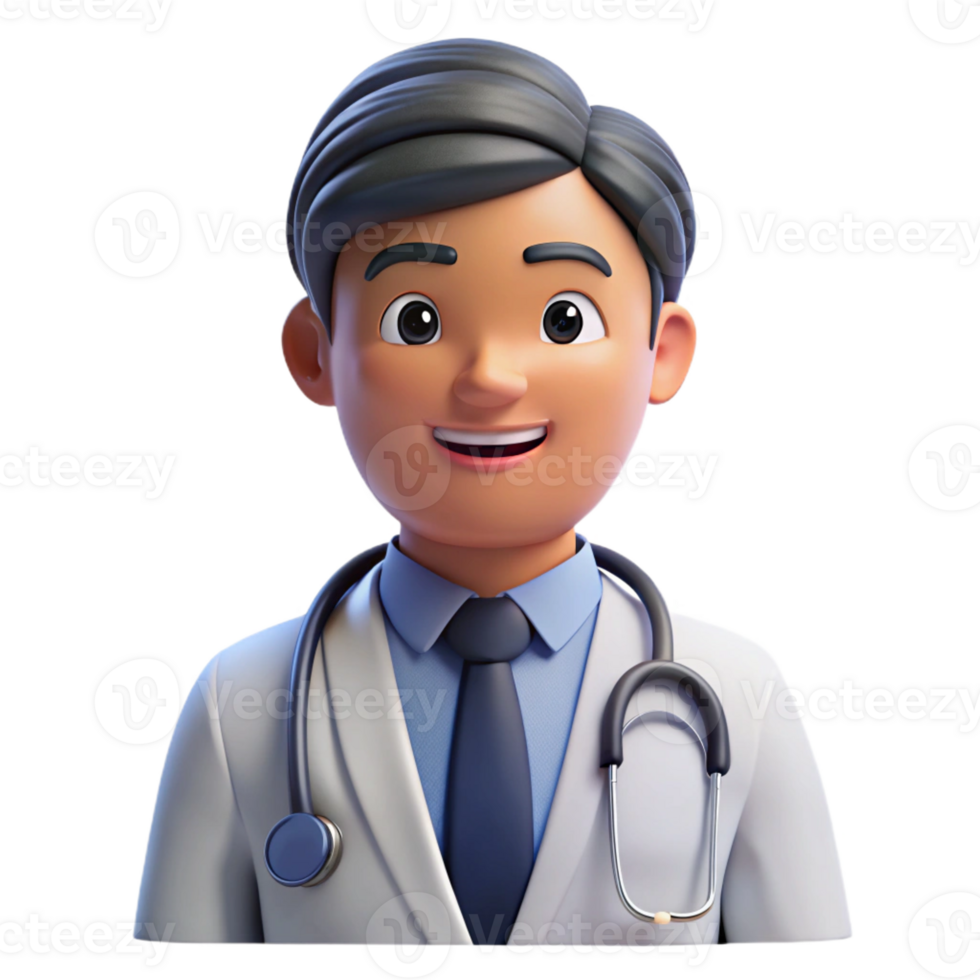extraordinary rustic Confident male doctor with stethoscope, high quality png