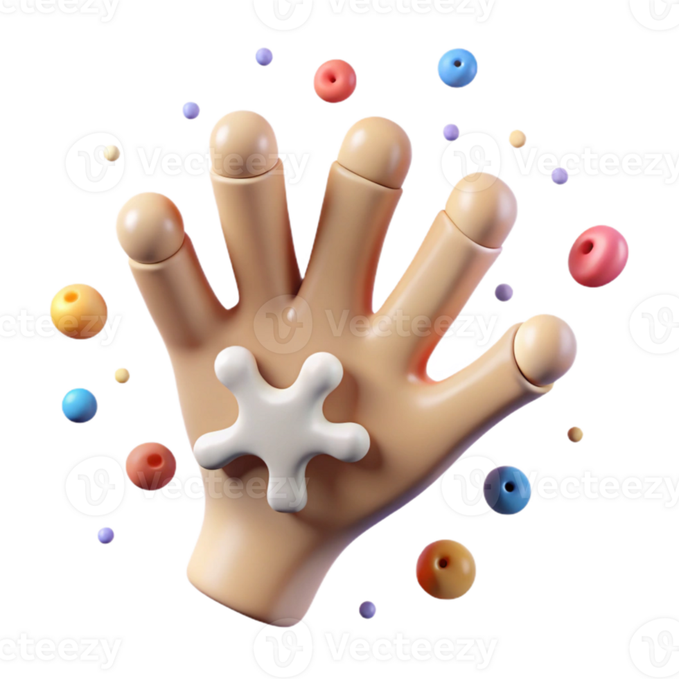 beautiful creative Hand Bones Anatomy Icon Cutout for Medical Education exclusive png