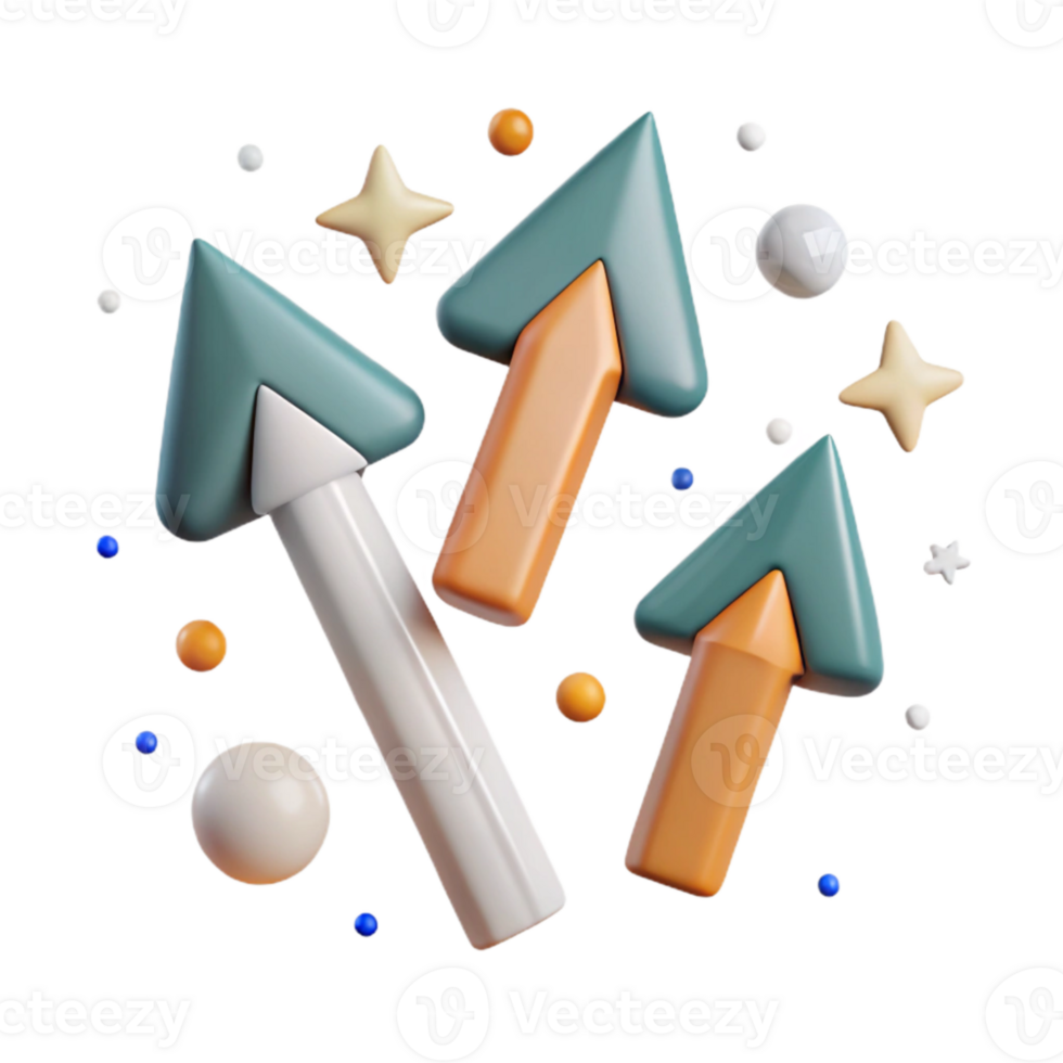 elegant abstract Hand Drawn Arrows Cutout for Navigation Design professional png