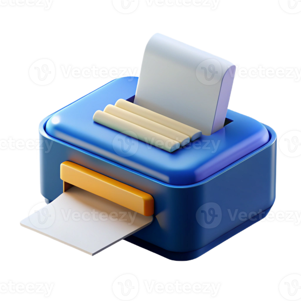 wonderful minimalist Printer with paper tray authentic png