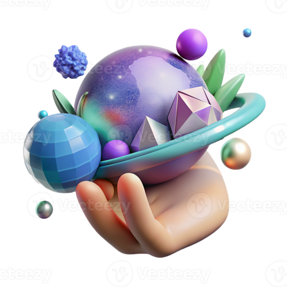 wonderful rustic Hand Holding Planet Cutout Environmental Dreamscape high resolution png