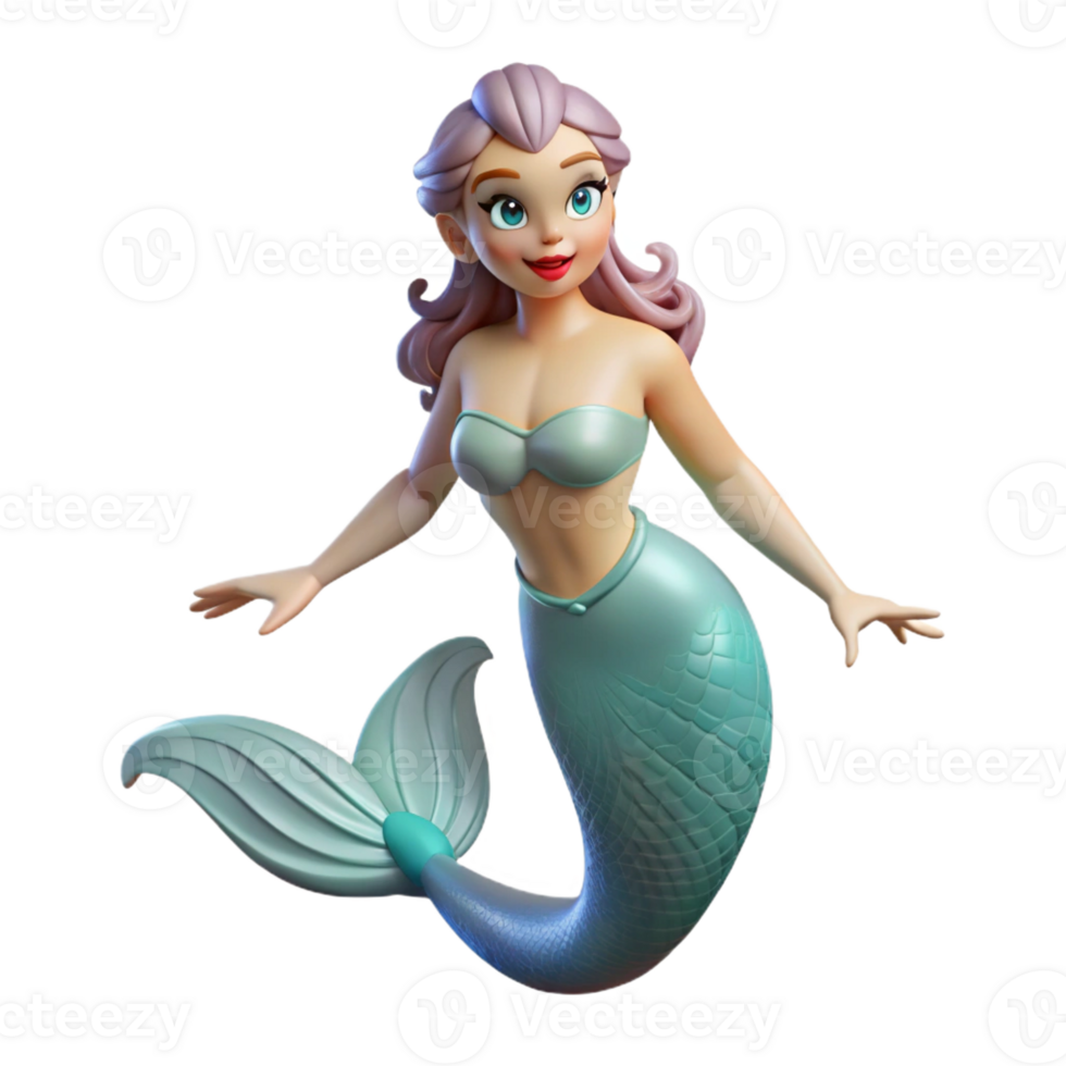 vibrant vintage Siren, alluring sea nymph, enchanting voice, original png