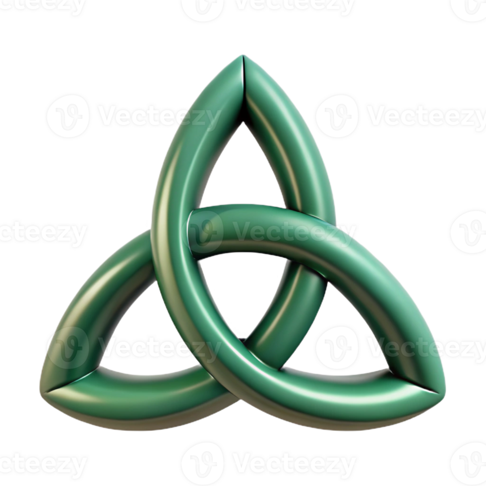 magnificent rustic Triquetra, Celtic symbol, three-pointed, authentic png