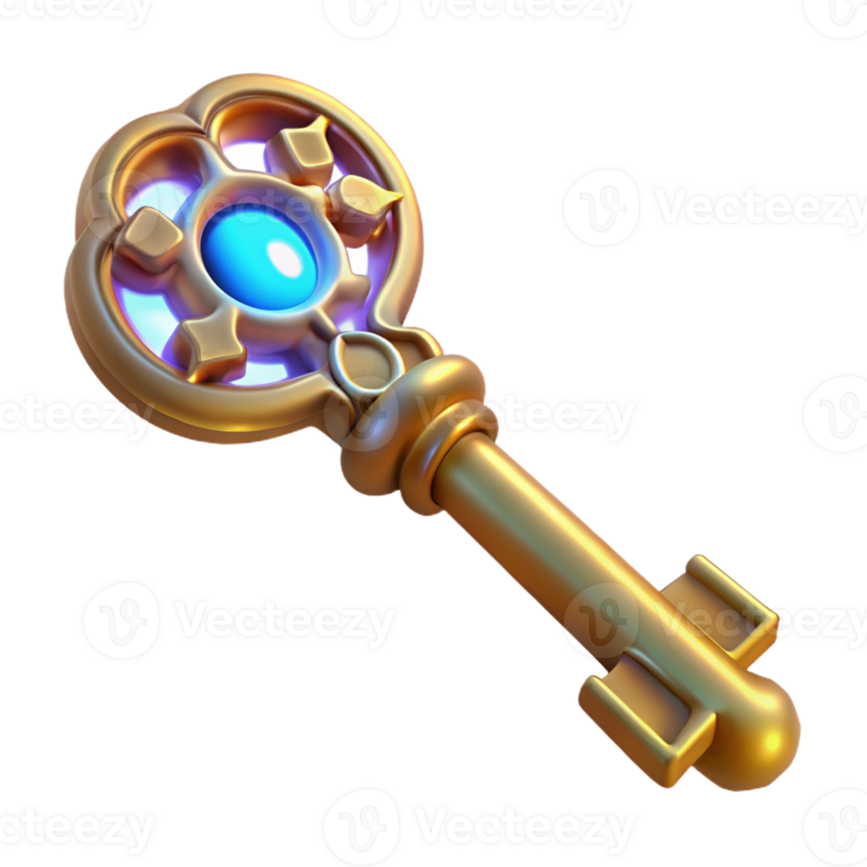 stunning rustic A single, ancient key, intricate carvings, glowing aura exclusive png