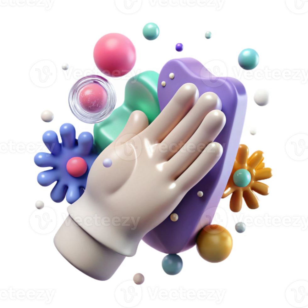 dramatic minimalist Hand Washing Hygiene Practice Isolated for Health Campaigns high resolution png