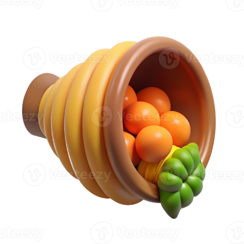 extraordinary creative Cornucopia, horn of plenty, overflowing, authentic png