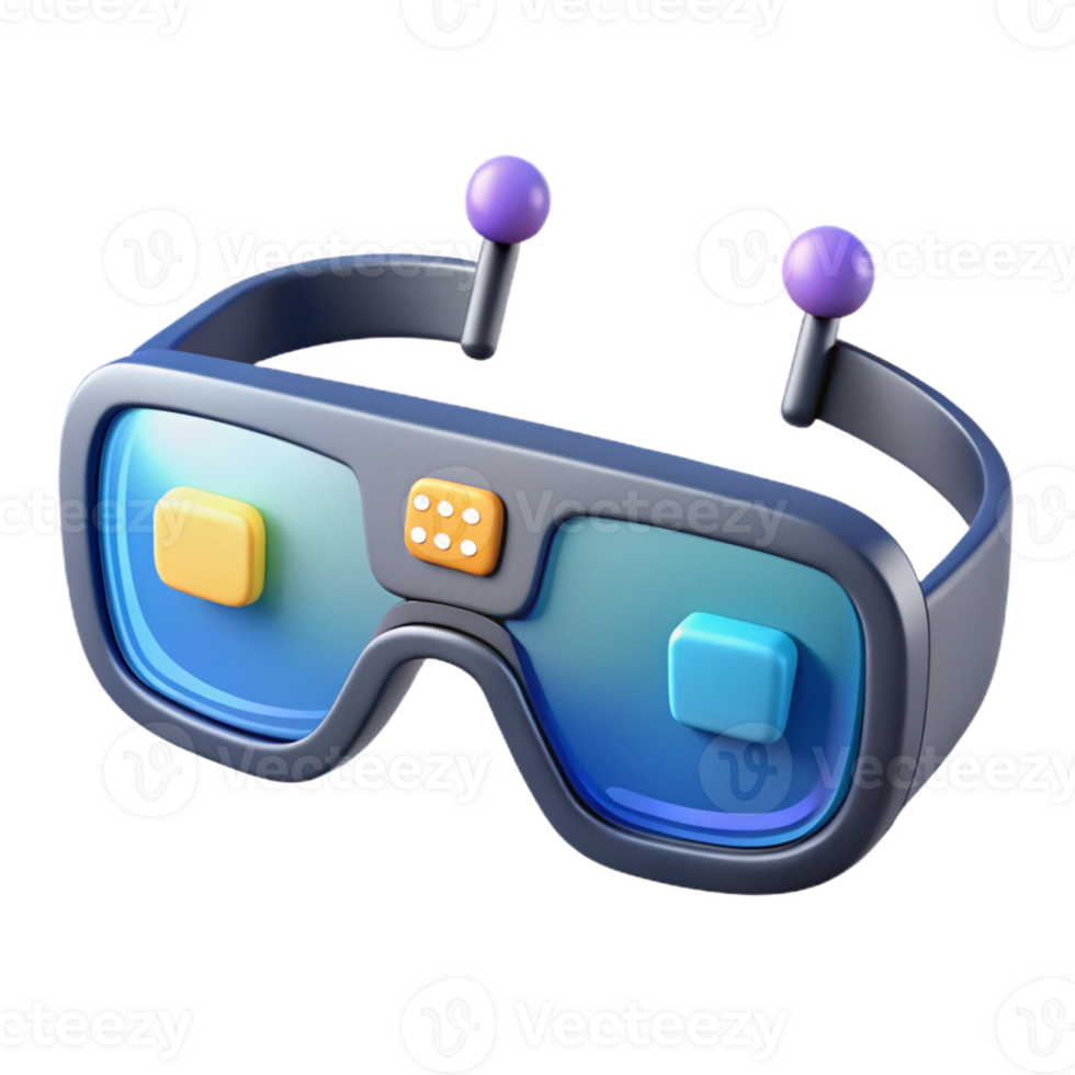 stunning creative Augmented reality glasses overlaying information high quality png
