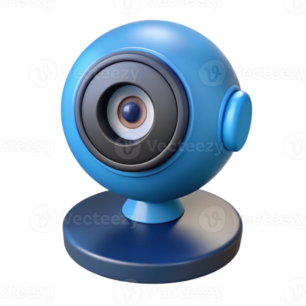 serene modern Webcam with privacy cover closed premium png