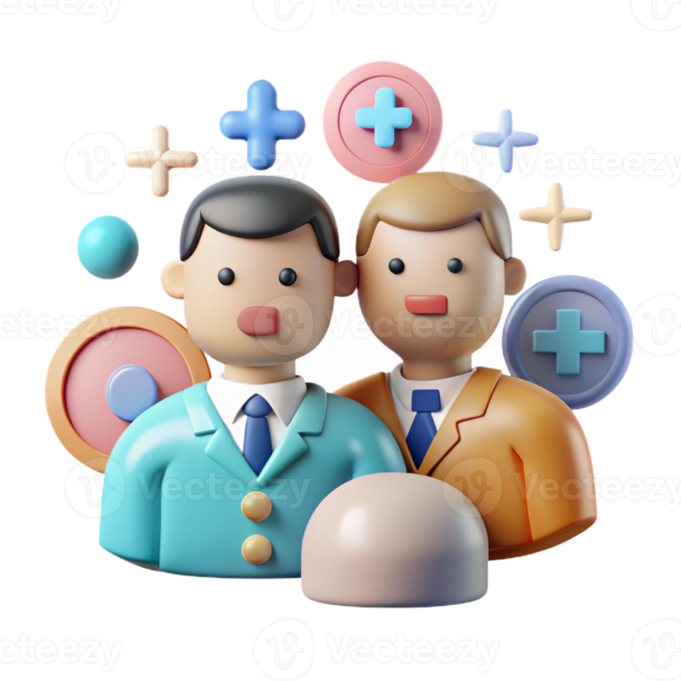 wonderful modern Healthcare Professionals Team Icon Isolated for Medical Design high resolution png