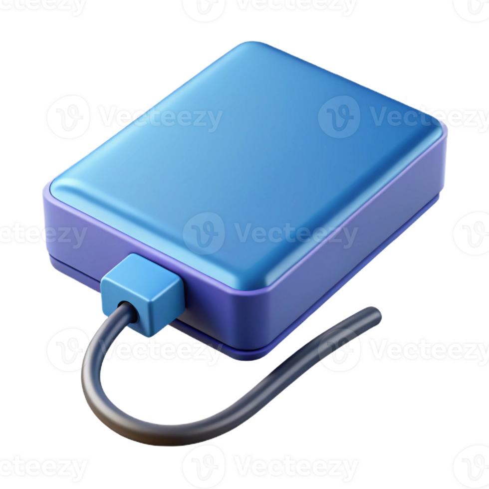 vibrant modern External hard drive authentic png