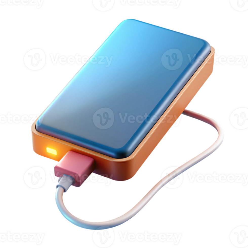 stunning traditional Power bank charging a smartphone high resolution png