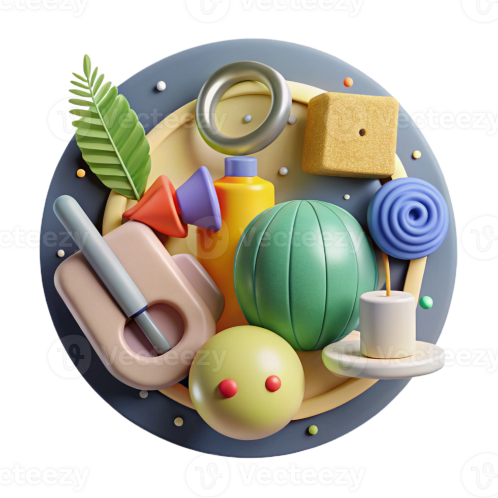 dramatic abstract Healthy Lifestyle Choices Icon Cutout for Wellness Programs high resolution png