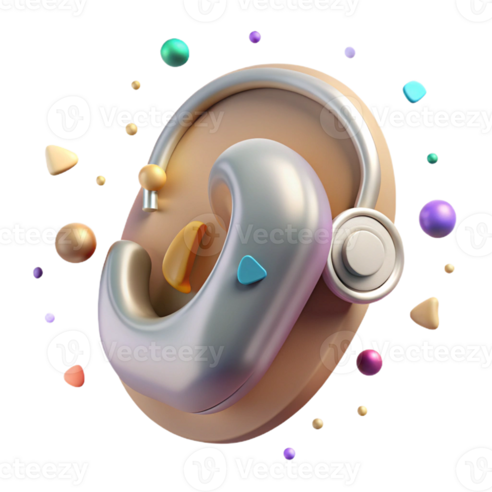 stunning abstract Hearing Aid Assistive Device Isolated for Audiology Projects png