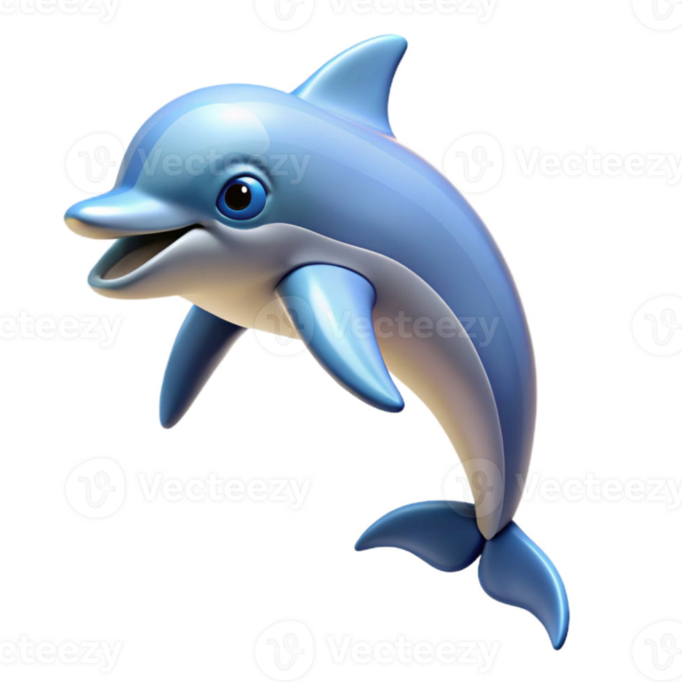 beautiful minimalist A playful bottlenose dolphin leaping original png