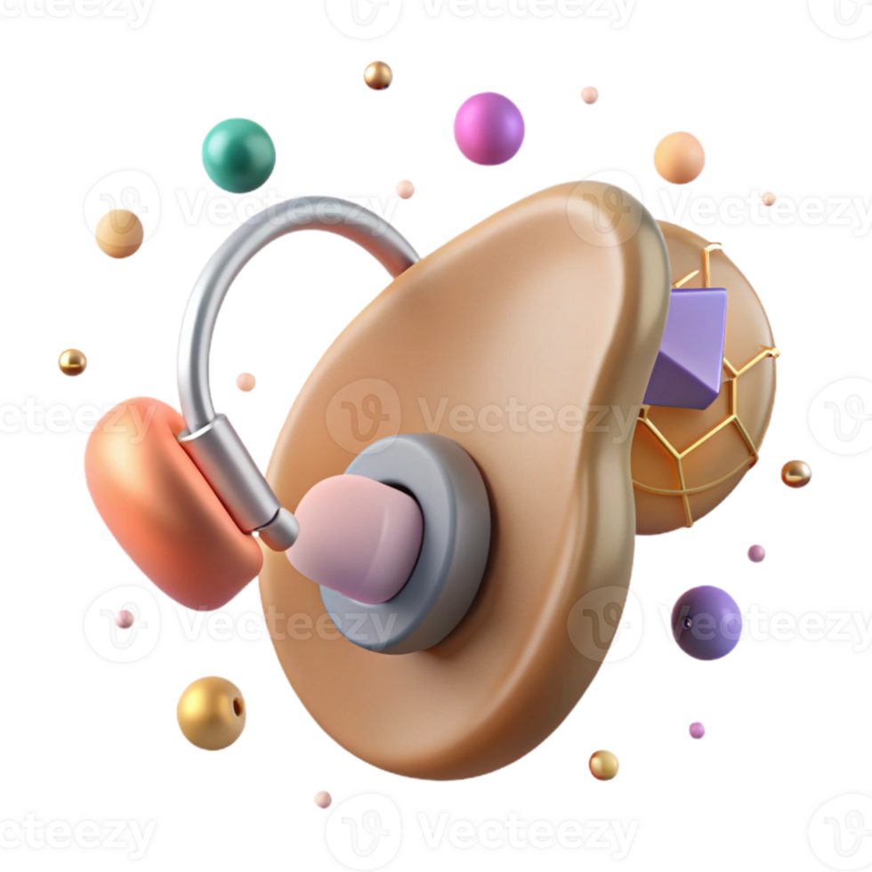 wonderful rustic Hearing Aid Assistive Device Isolated for Audiology Projects high quality png