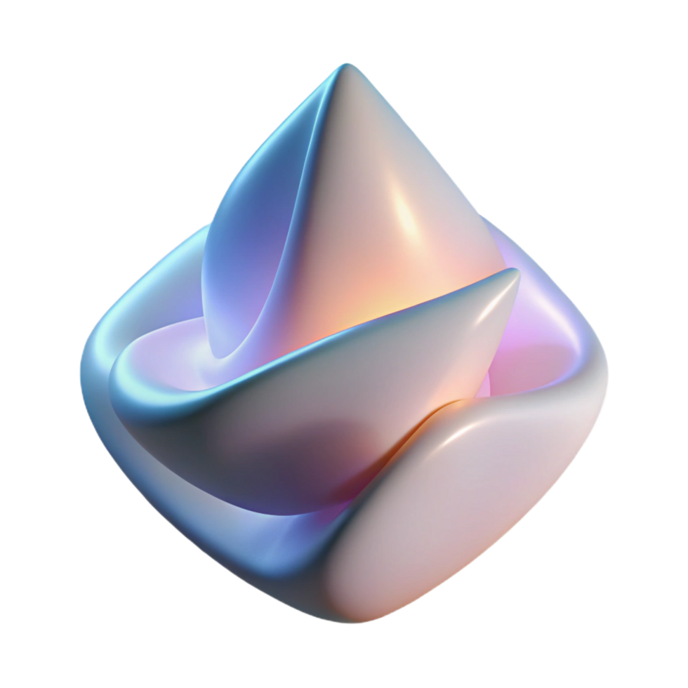extraordinary classic A luminous, abstract sculpture, with a soft, ambient light, in a minimalist style detailed png