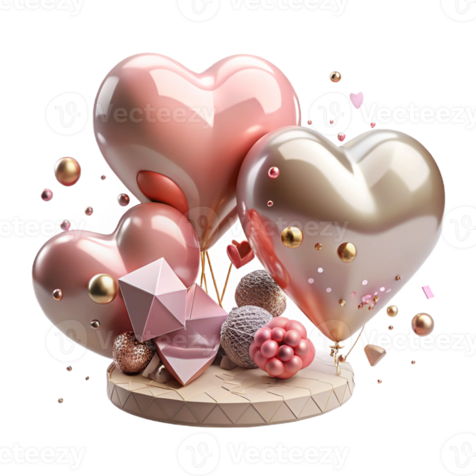magnificent classic Heart Shaped Balloons Romantic Anniversary Transparent genuine png