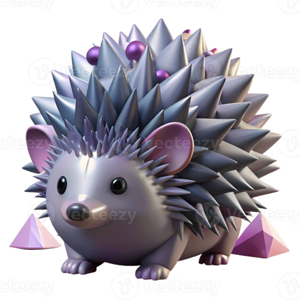 elegant contemporary Hedgehog Silhouette Spikes Isolated Forest Animal Design authentic png