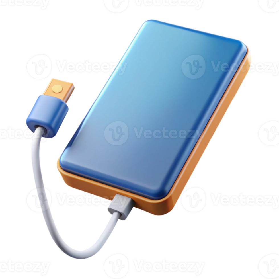 impressive artistic Power bank charging a smartphone professional png