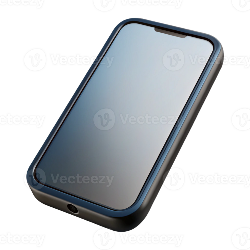 wonderful rustic A mobile phone, modern, black, blank screen, original png
