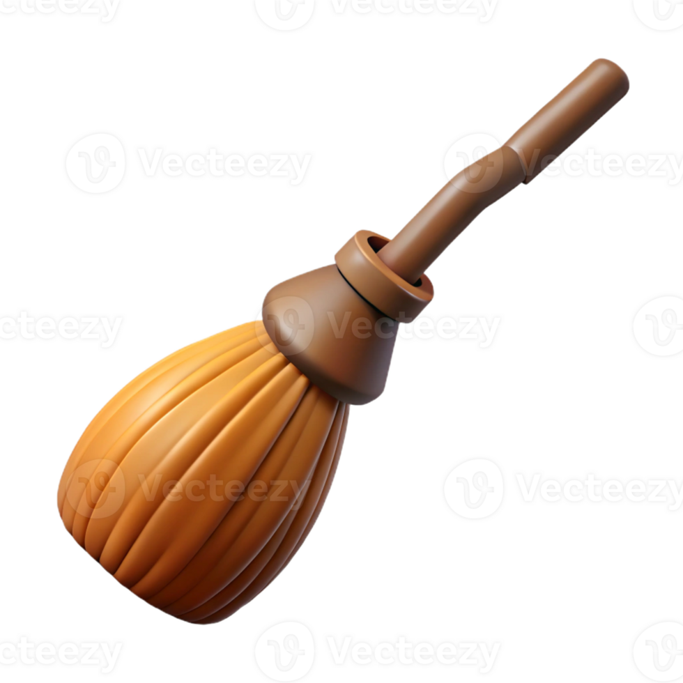 magnificent abstract A flying broomstick with worn bristles premium png