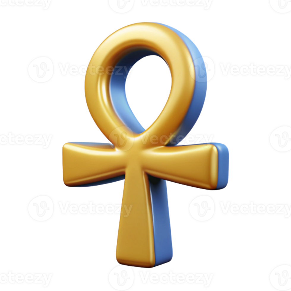 extraordinary traditional Ankh, Egyptian symbol of life, hieroglyphic, genuine png