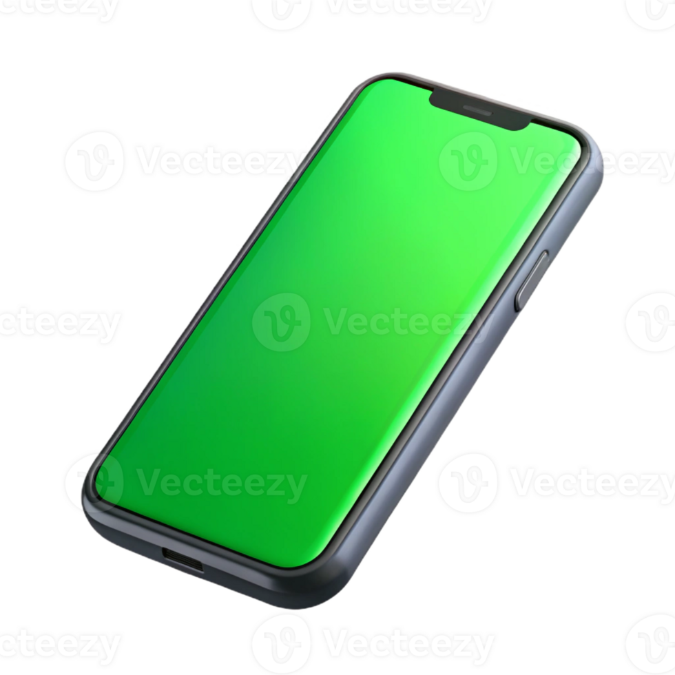 extraordinary traditional Smartphone with green screen genuine png