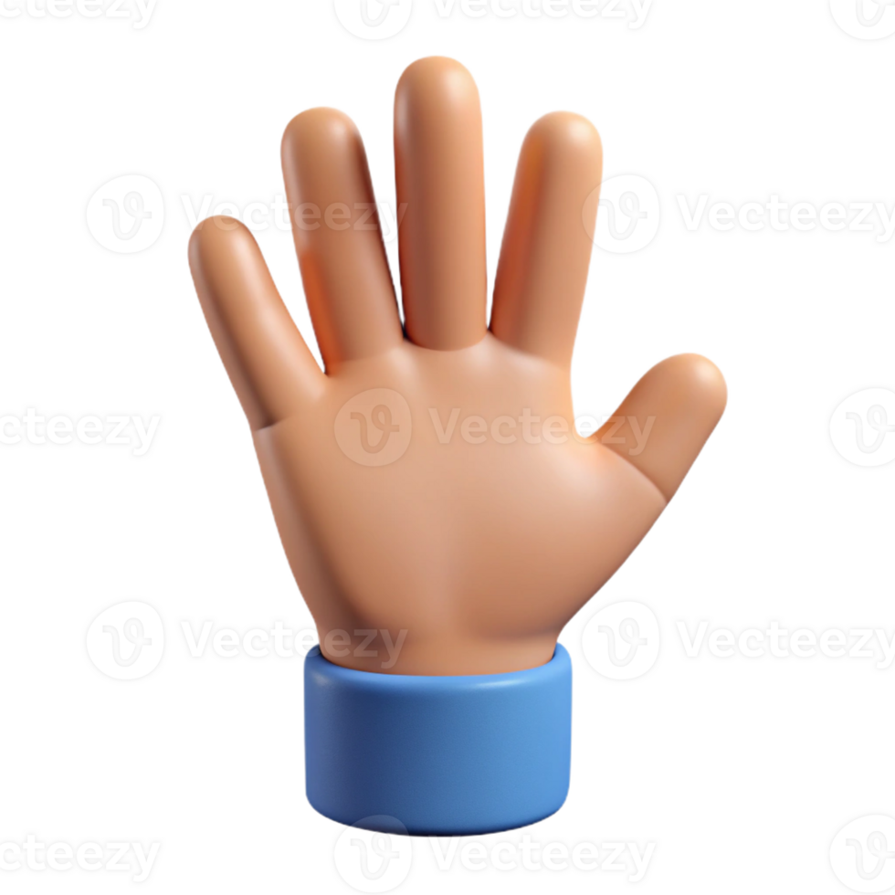 impressive abstract A hand, open palm, facing up, original png