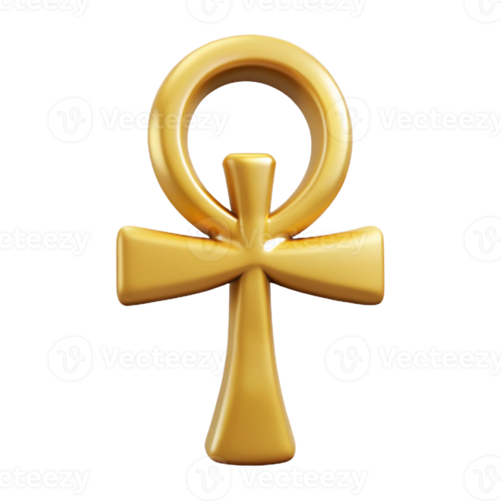 dramatic abstract Ankh, Egyptian symbol of life, hieroglyphic, exclusive png