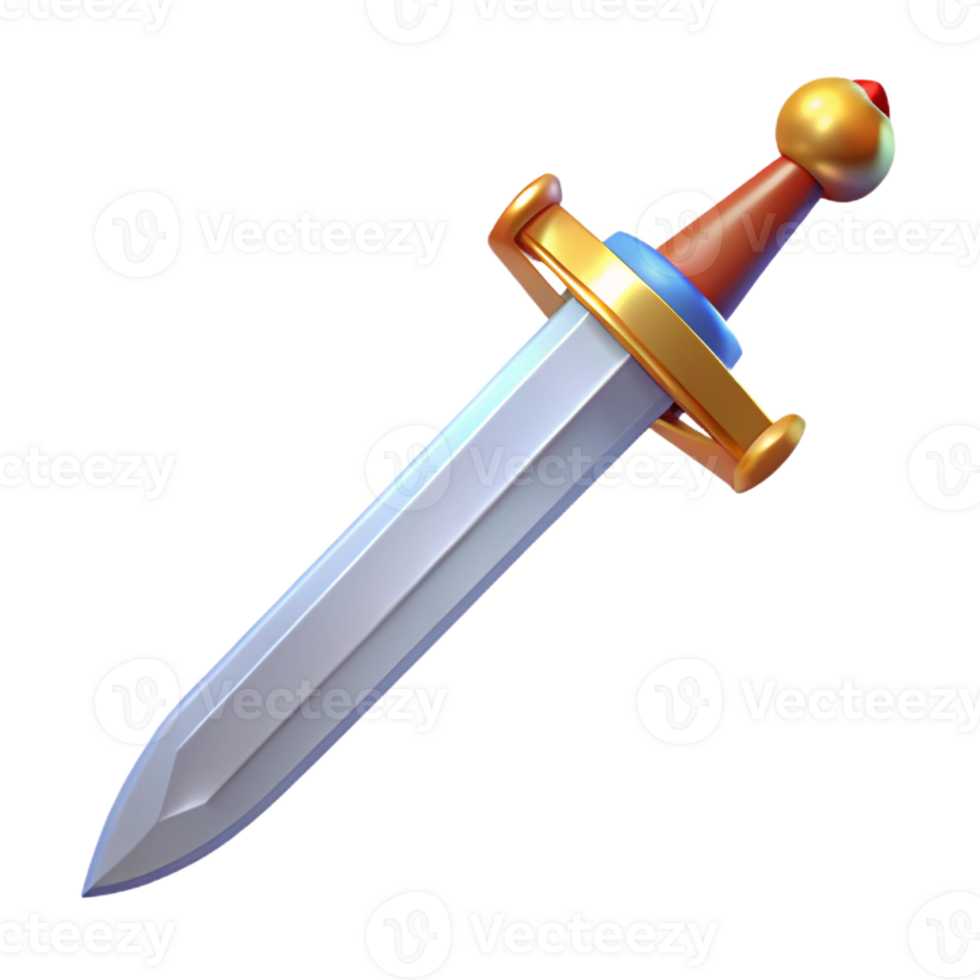 elegant artistic Excalibur, King Arthur's sword, legendary, detailed png