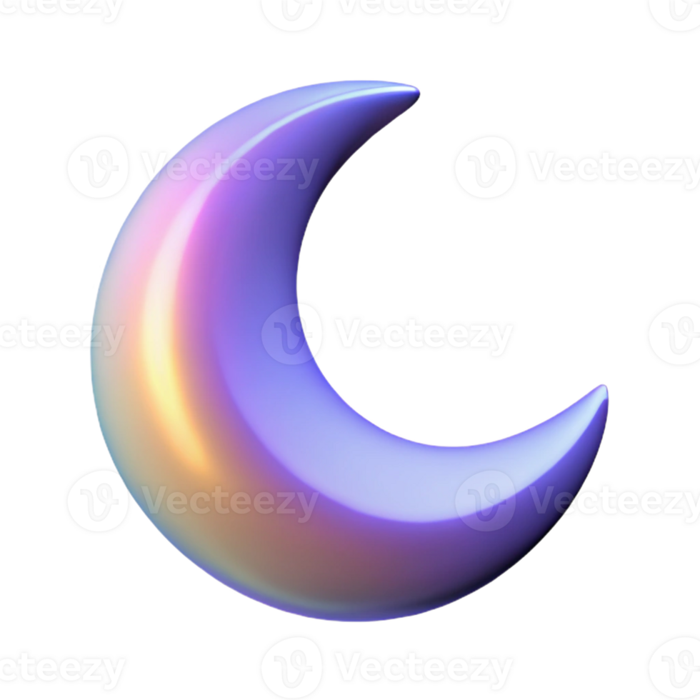 impressive vintage A crescent moon in a starry night sky, ethereal glow, astronomical photography style genuine png