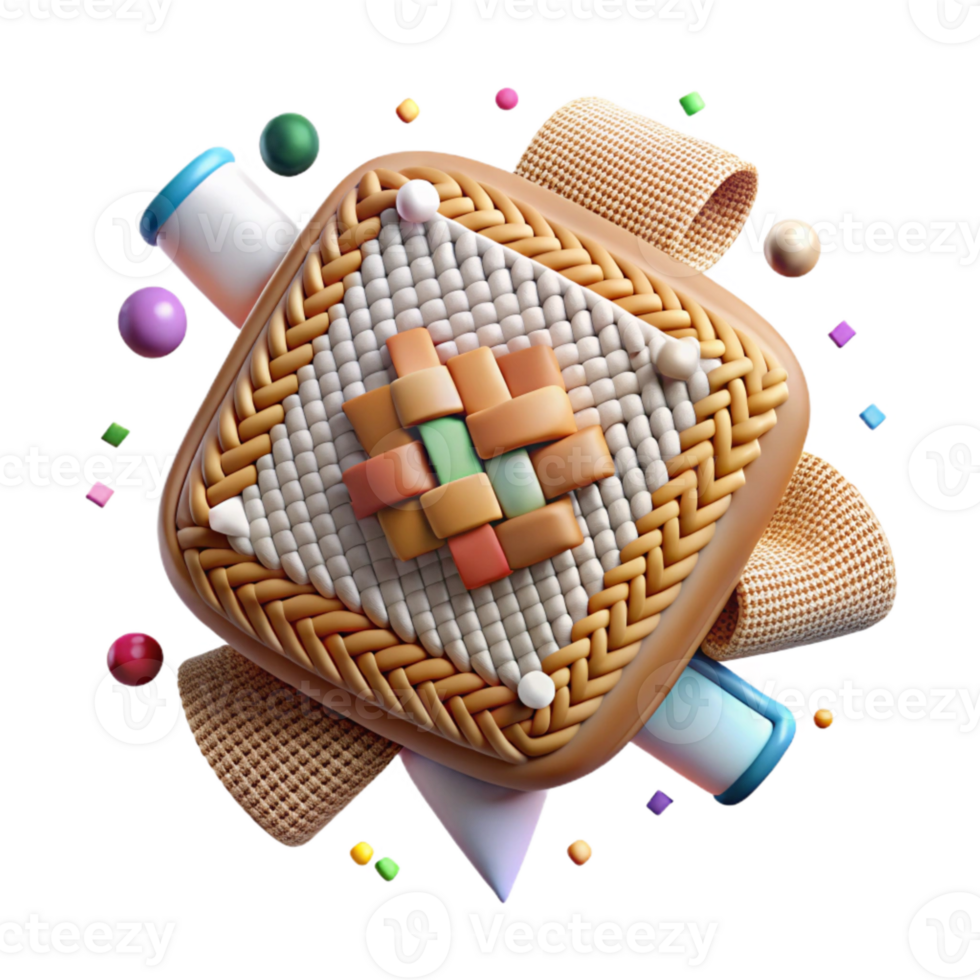 stunning vintage Herringbone Cross Stitch Pattern Traditional Craft Cutout for Hobby Projects professional png