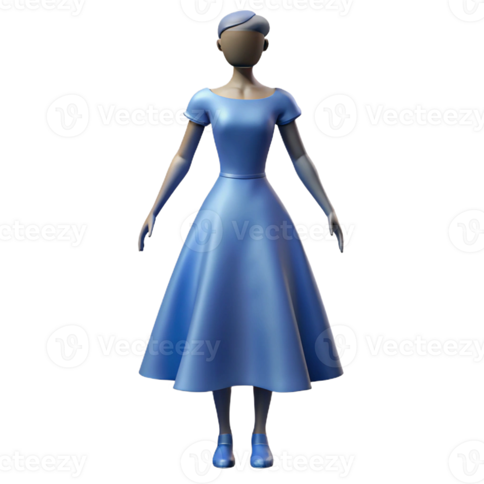 vibrant abstract Silhouette of a woman in a dress, original png