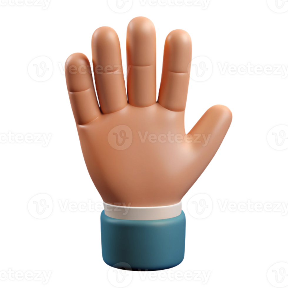 stunning creative A hand, open palm, facing up, high quality png