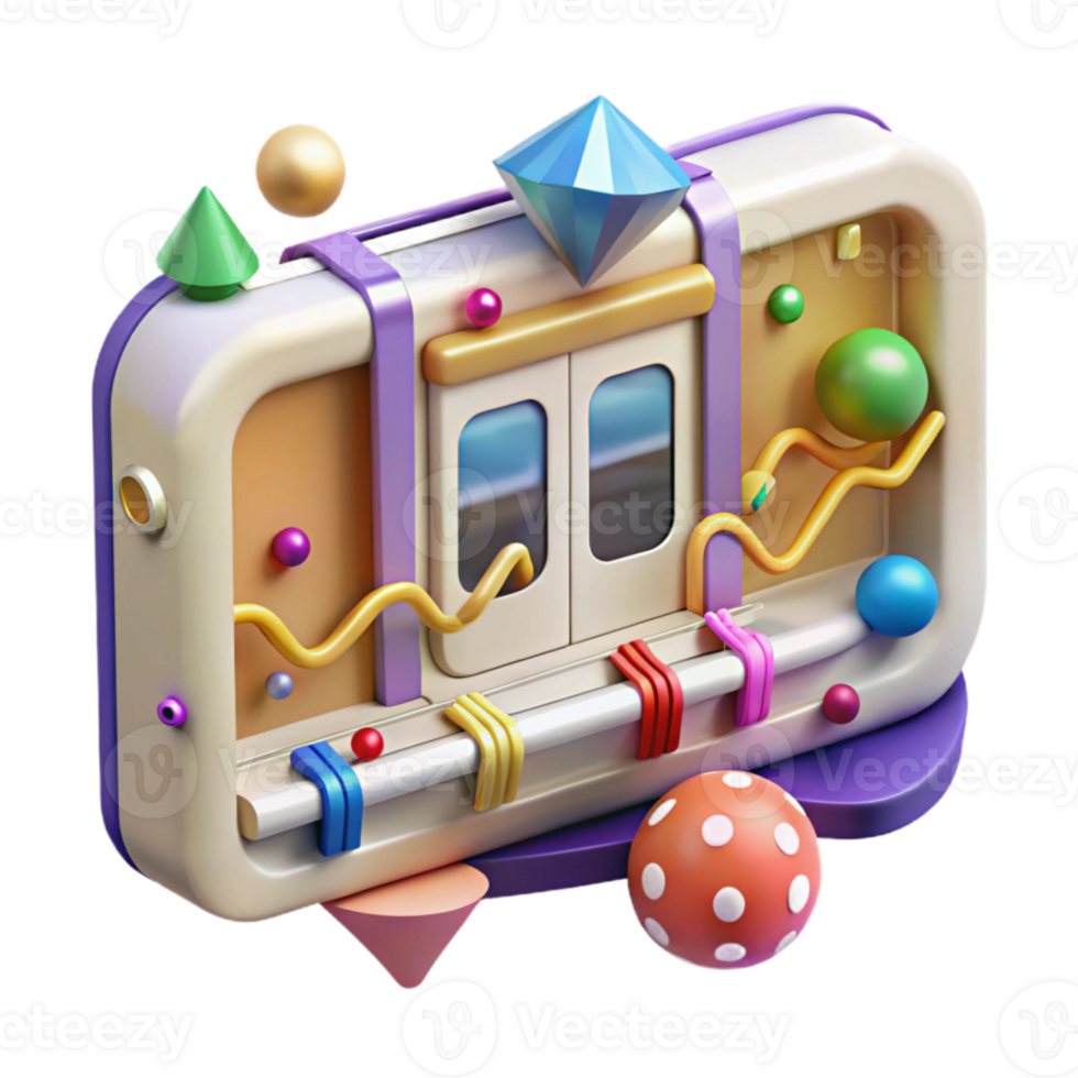 extraordinary creative Interactive Subway Map Concept Isolated for Digital Displays detailed png
