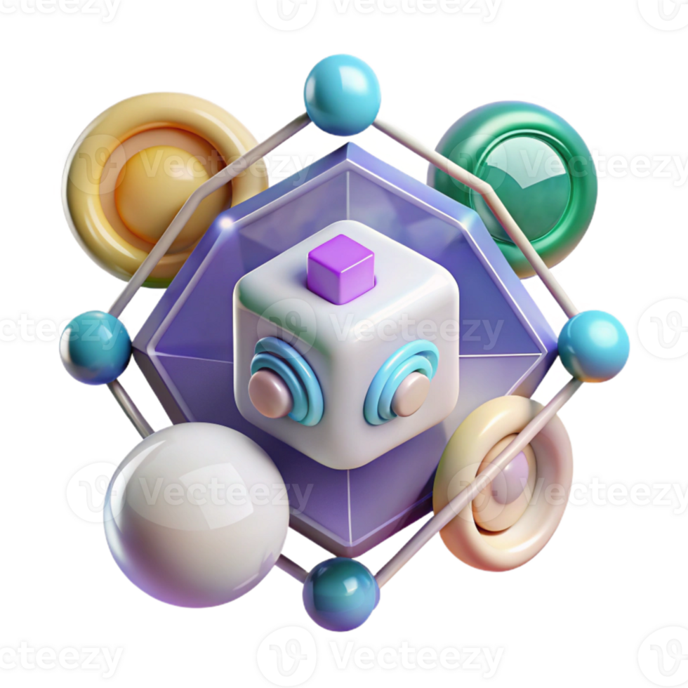 extraordinary abstract Internet of Things Icon Transparent for Iot or Connected Devices genuine png