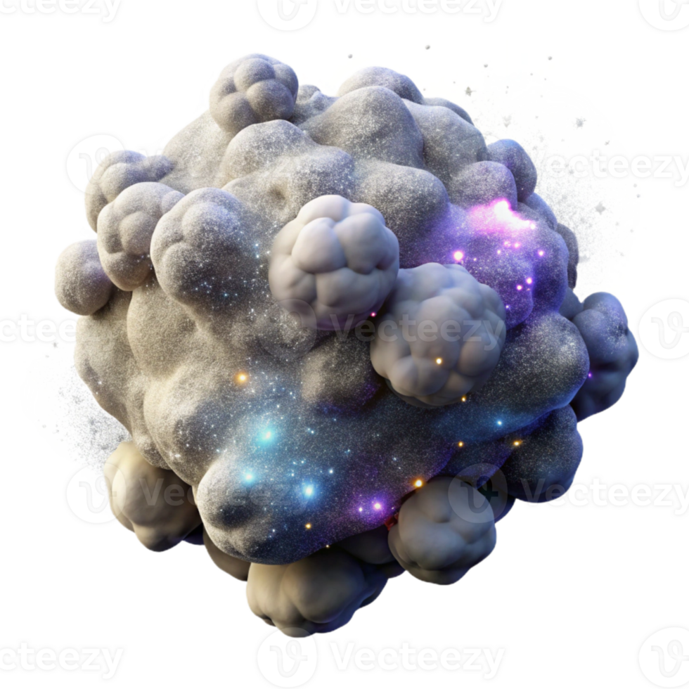 magnificent vintage Interstellar Dust Cloud Isolated for Space Illustrations exclusive png