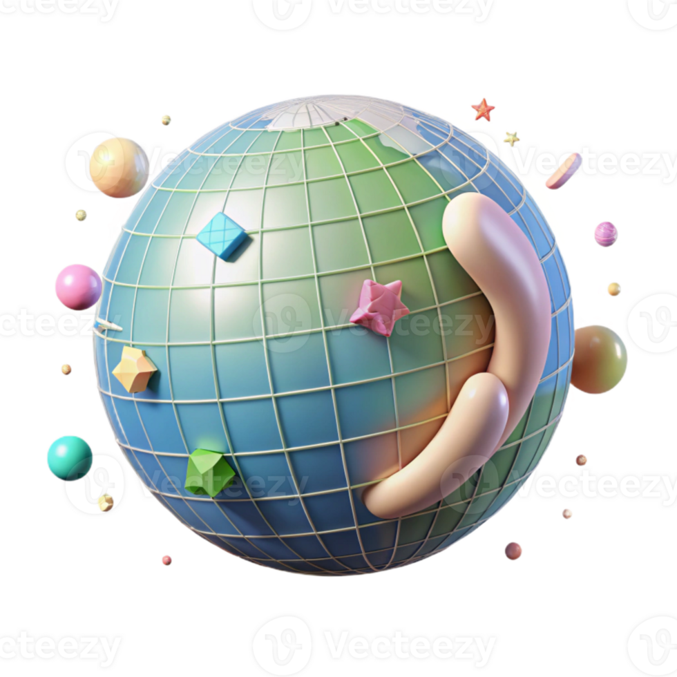 wonderful traditional Isolated Infographic Globe with Continents for Global Data exclusive png
