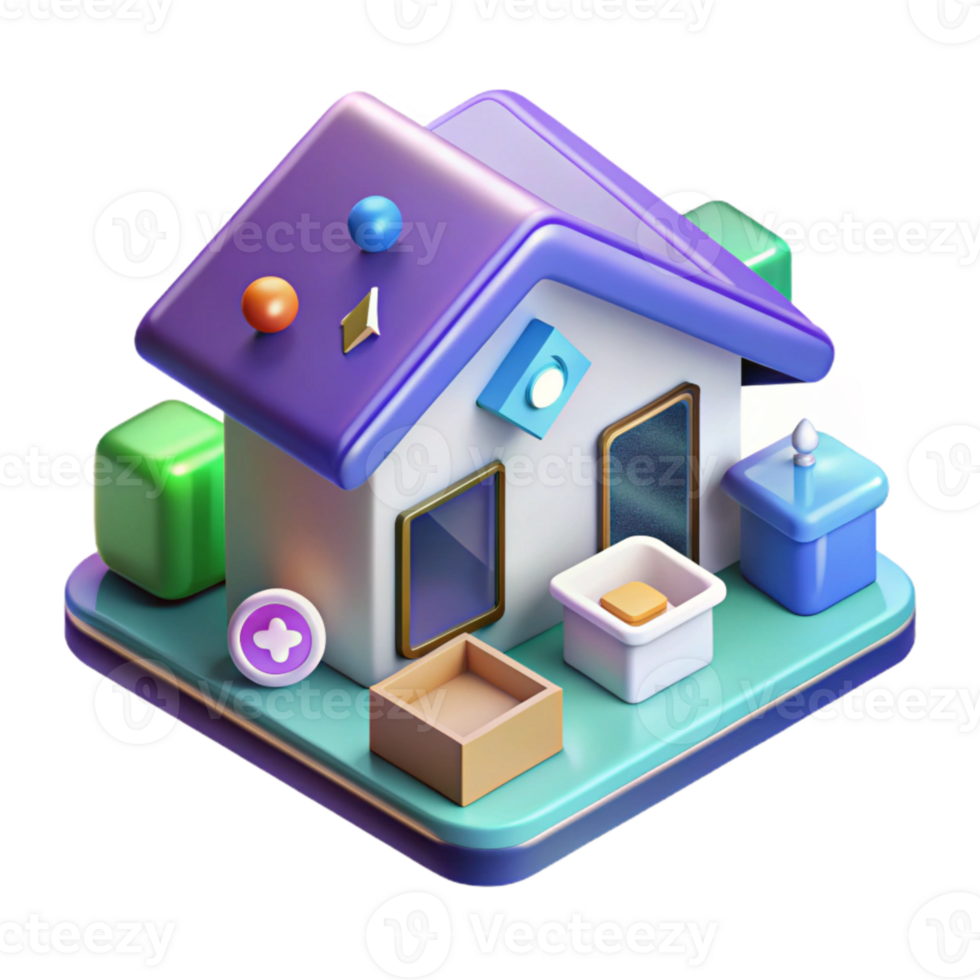 wonderful contemporary Isometric Smart Home Icons Transparent for 3d Graphics authentic png