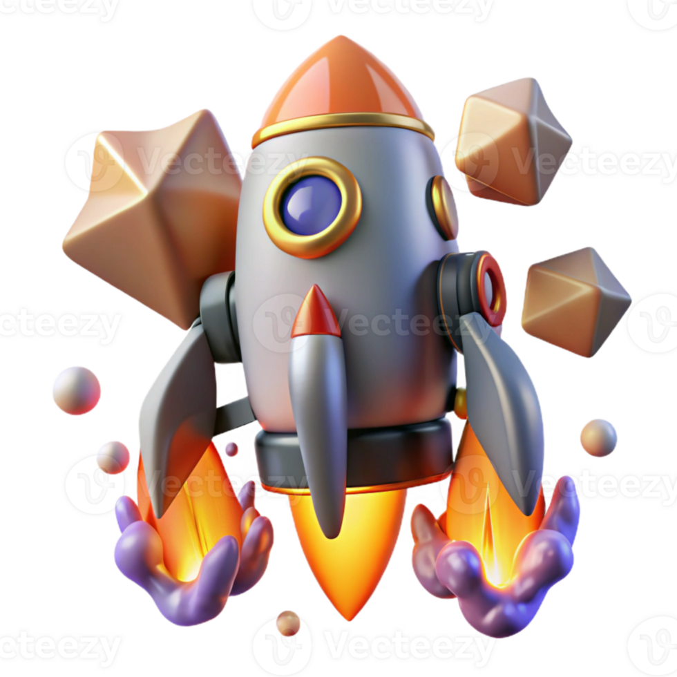 serene rustic Jetpack Cutout with Flames for Aviation Design professional png