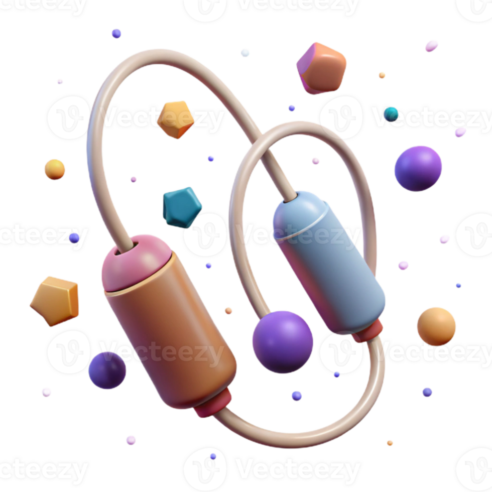 beautiful artistic Jump Rope Cardio Exercise Transparent for Fitness Routines high quality png