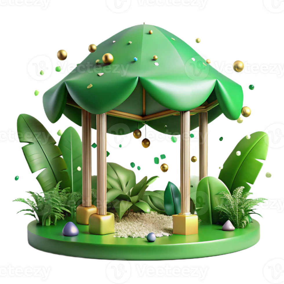 magnificent abstract Jungle Canopy Wildlife Scene Transparent detailed png