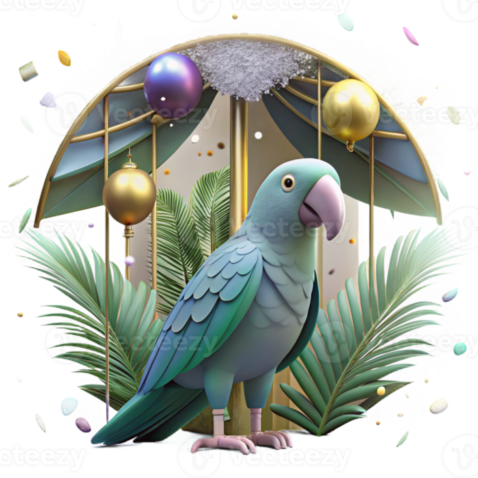 dramatic creative Jungle Canopy Parrot Silhouette Transparent professional png