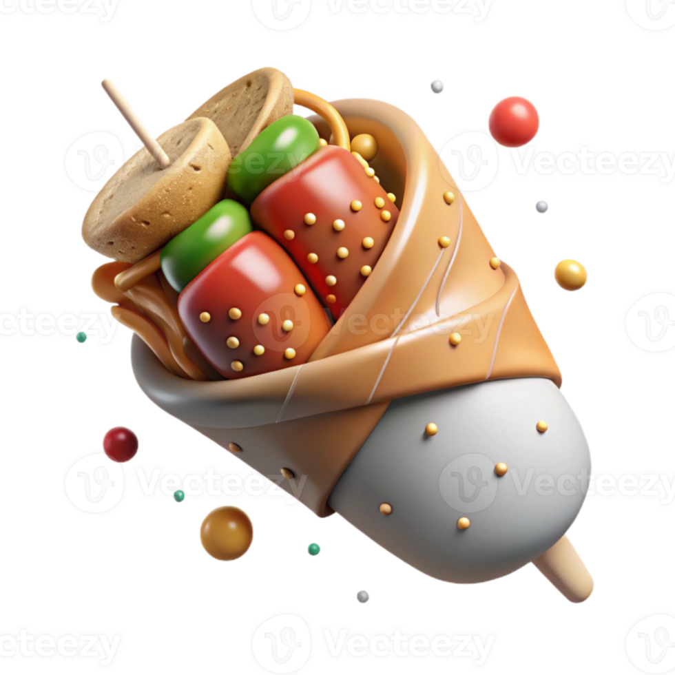 beautiful modern Kebab Transparent Background for Mediterranean Food Menu authentic png