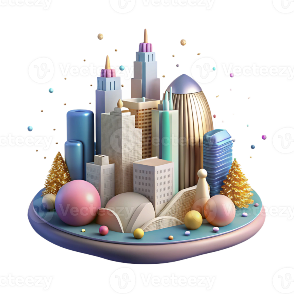 vibrant traditional Kansas City Skyline Downtown Skyline Isolated for Missouri Tourism detailed png