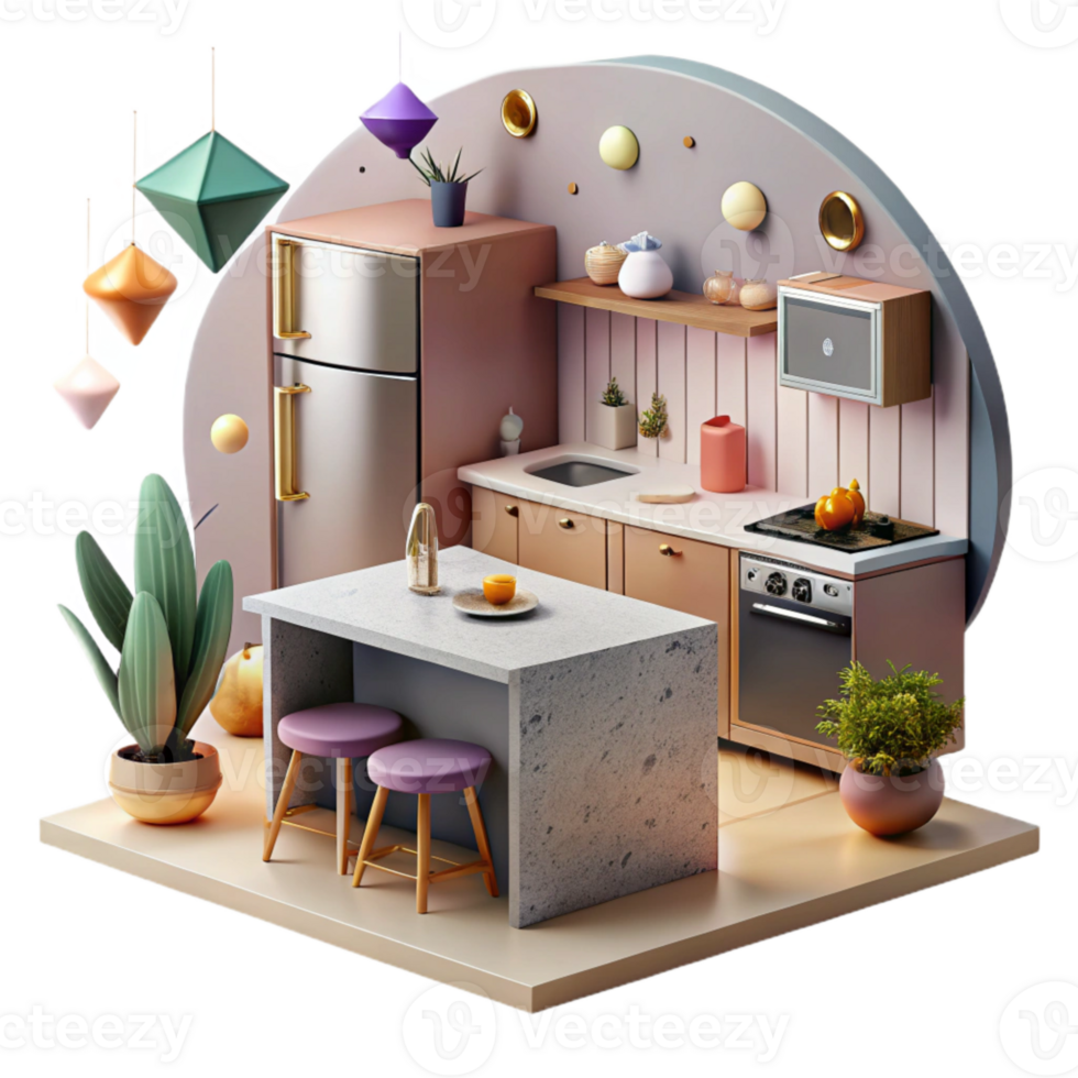 impressive minimalist Kitchen Interior Modern Design Cutout for Home Renovation Projects original png