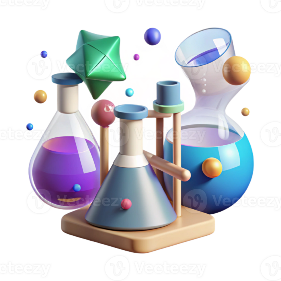 beautiful classic Lab Equipment Icons Set Illustration Isolated for Science Design exclusive png