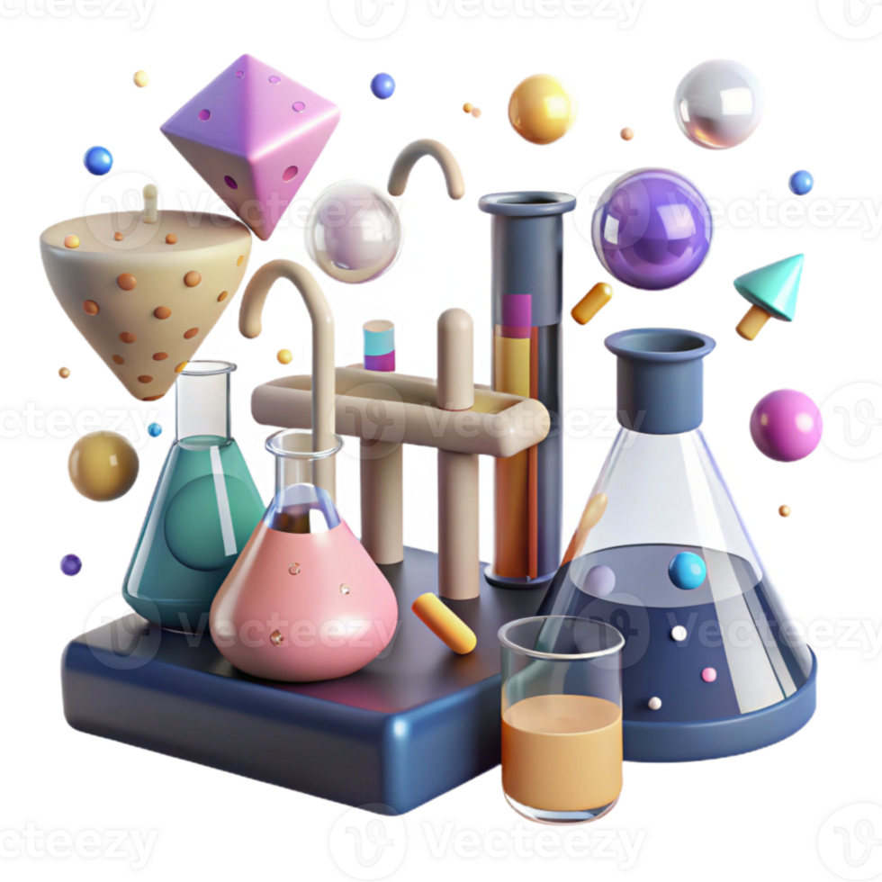 magnificent minimalist Laboratory Equipment Collection Cutout for Educational Resources high resolution png